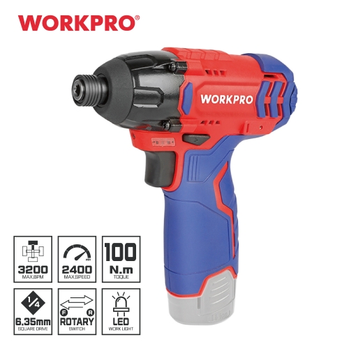 [워크프로] 12V 충전 임팩드라이버 전동공구 WP461605 (배터리없음)