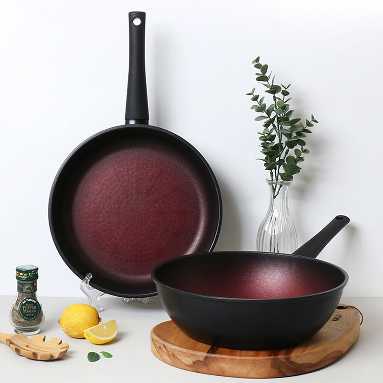 [DELLAGO] 델라고 와인 인덕션IH 겸용 프라이팬 2종세트(F28cm+W28cm)