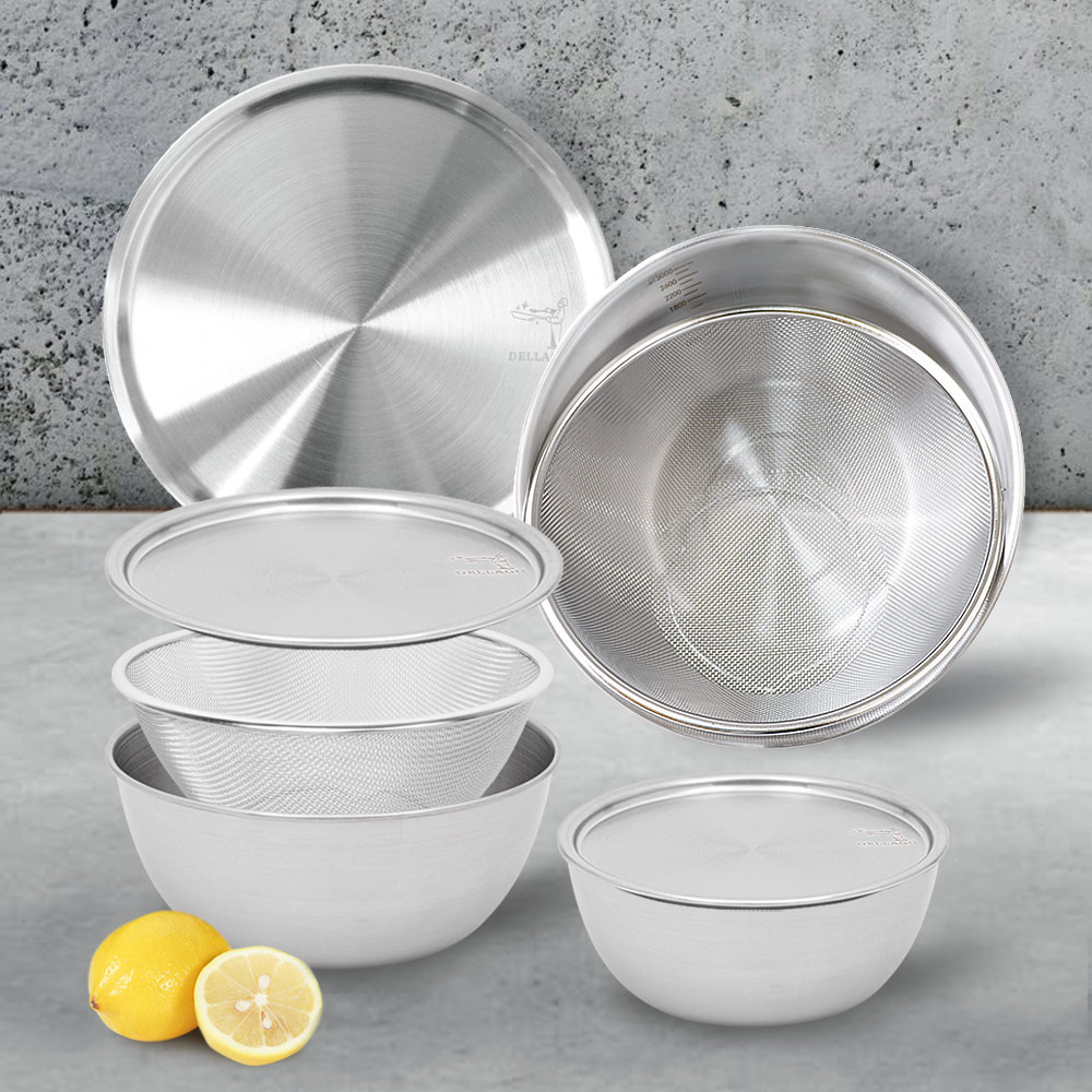 [DELLAGO] 델라고 멀티 믹싱볼 트레이세트 3종(18cm+22cm+26cm)