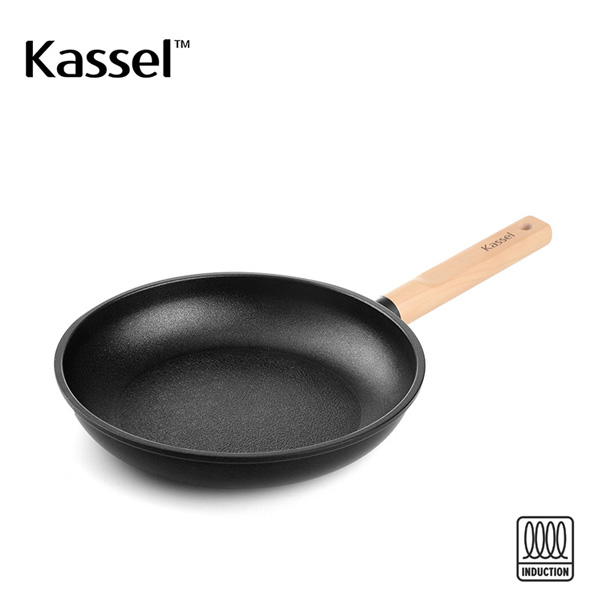 [Kassel] 카셀 하이브리드 인덕션(IH) 휠우드 티타늄 프라이팬24cm