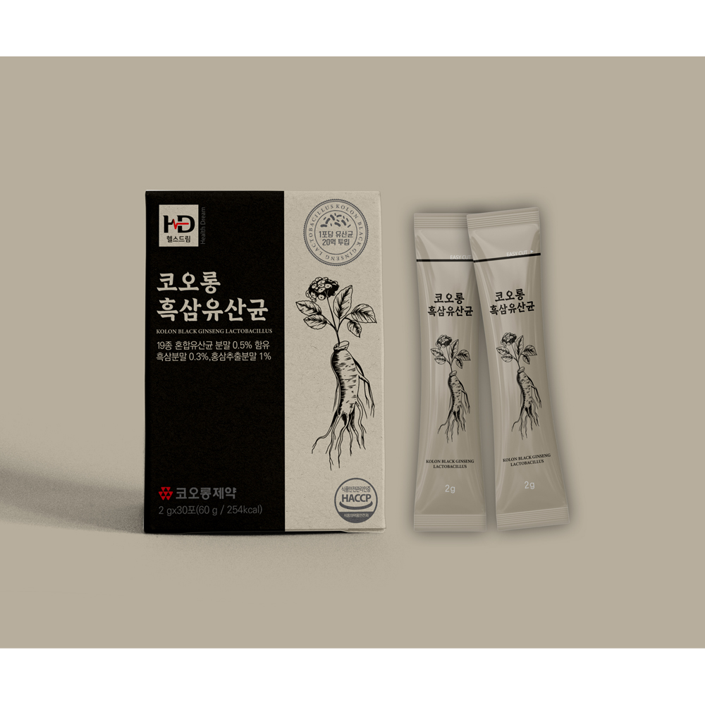 [코오롱제약] 흑삼유산균 2gx30포