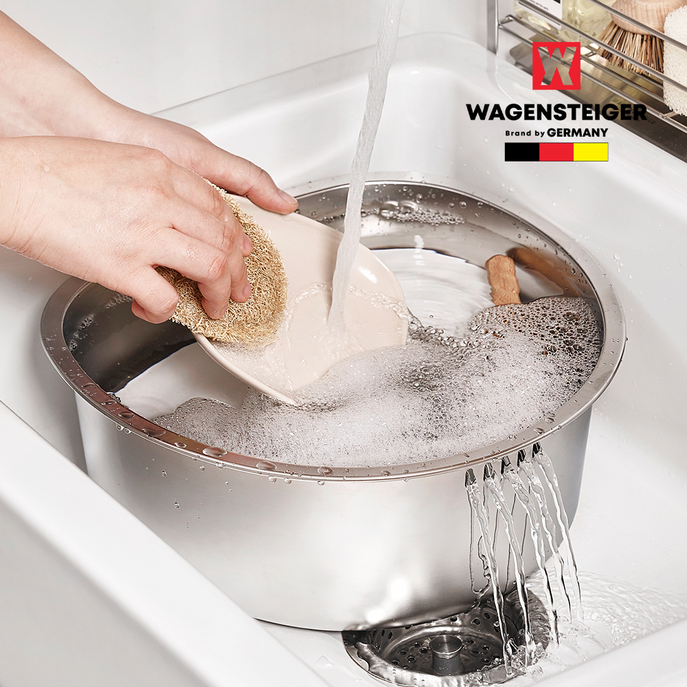 [바겐슈타이거] 스텐304 반원형 설거지통 8L