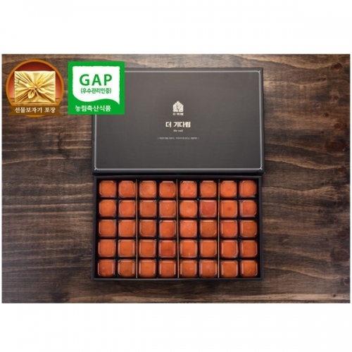 [청도초당곶감] 더 기다림 자연맛집 특왕 햇 반건시 프리미엄 명품3호 선물세트 [40개 2.6kg이내]