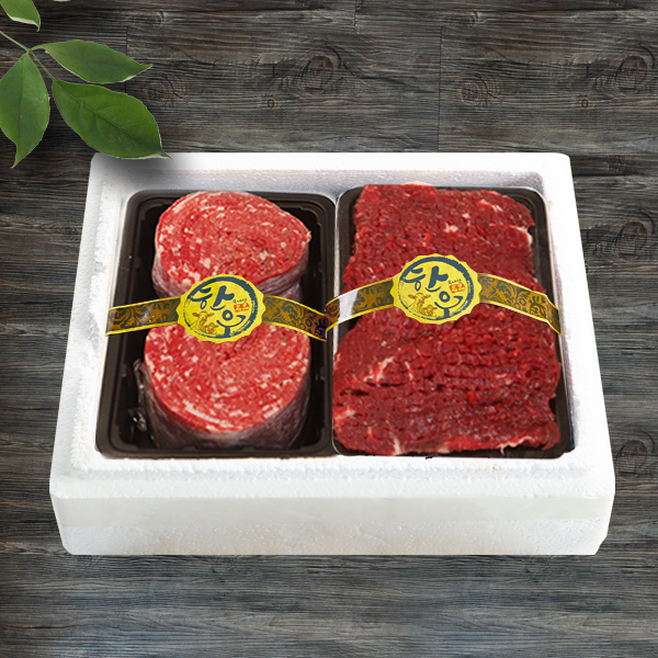 [태백한우] 1등급 정성 선물세트 (불고기500g + 산적500g)