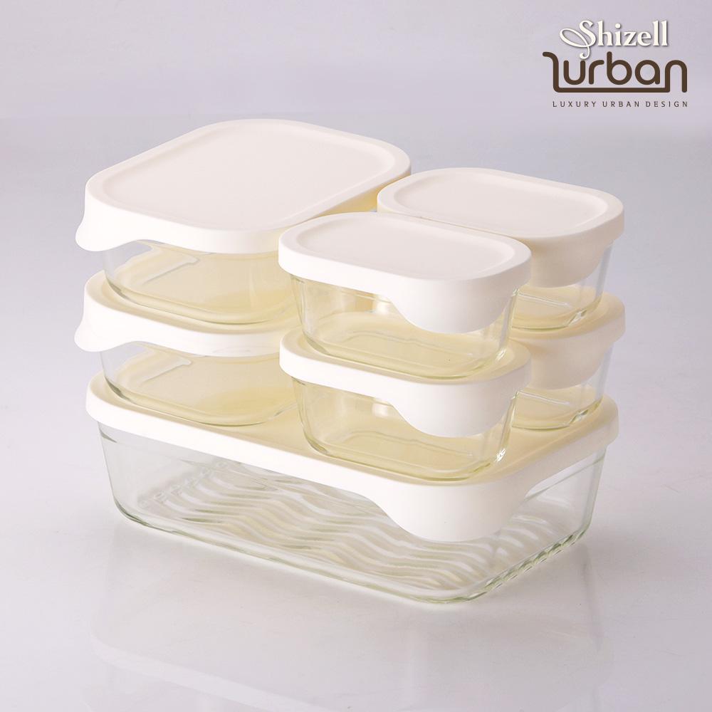 [쉬젤] 러반 오븐 내열글라스 밧드 7종세트(직2500ml×1+930ml×2+370ml×4)