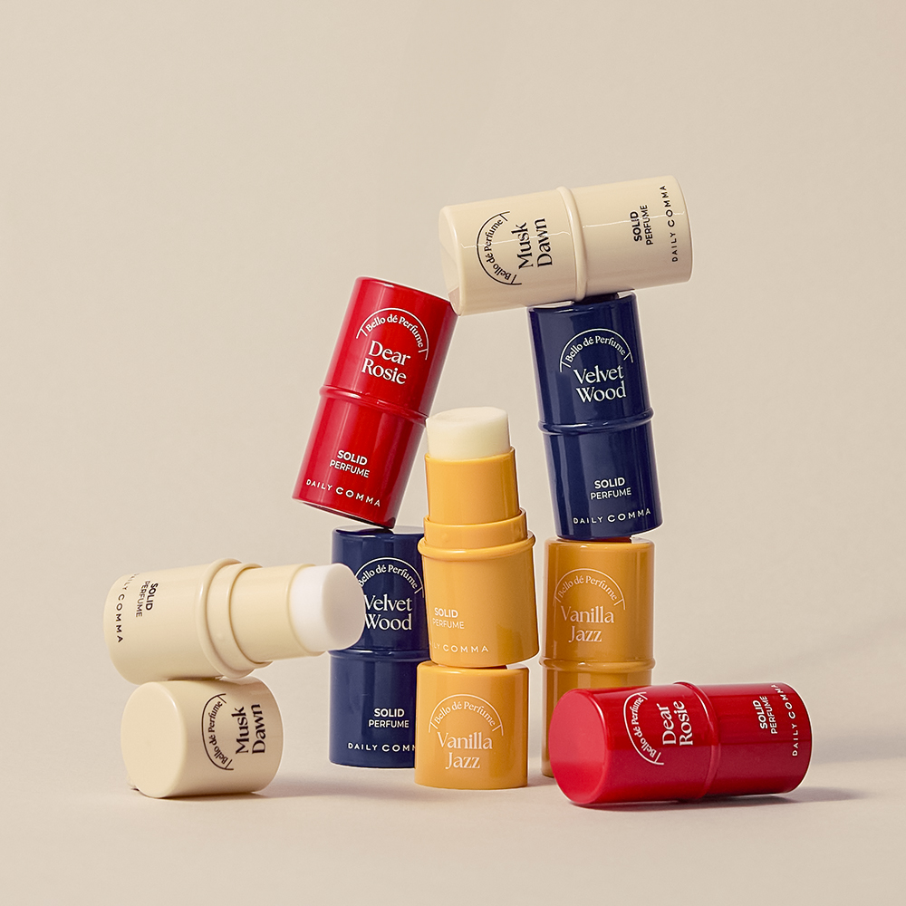 [데일리콤마] 1+1 벨로 드 퍼퓸 고체향수 스틱타입 4.7g (향4종/택1)