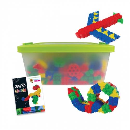 [나비북스] 에듀펀 창의블럭 522피스 + 가이드북