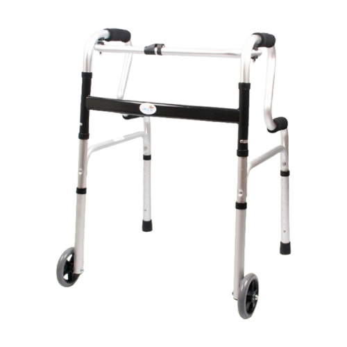 [웰비] 접이식 보행보조기 2단 바퀴5인치 워커