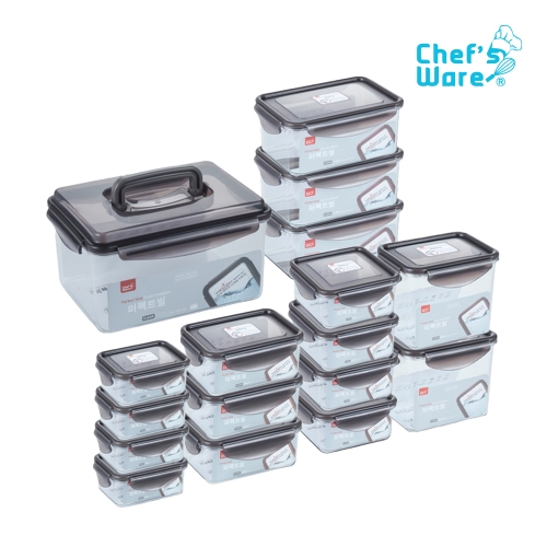 [셰프웨어] 퍼펙트씰 트라이탄 밀폐용기 17조 풀세트 DYC-PFS-L-17P