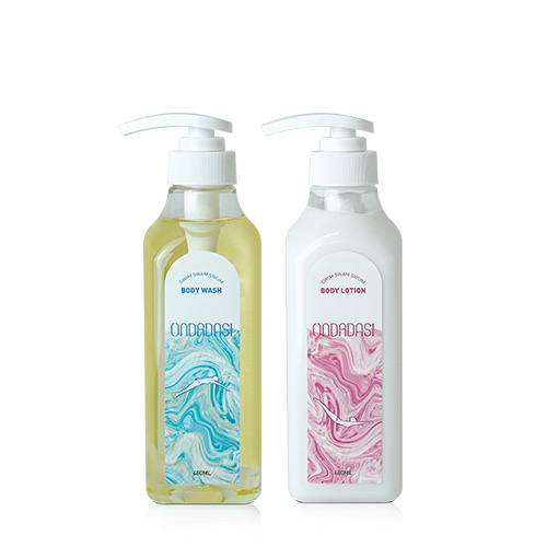 [온다다시] 울트라본드 수영장 바디워시480ml+바디로션480ml+쇼핑백