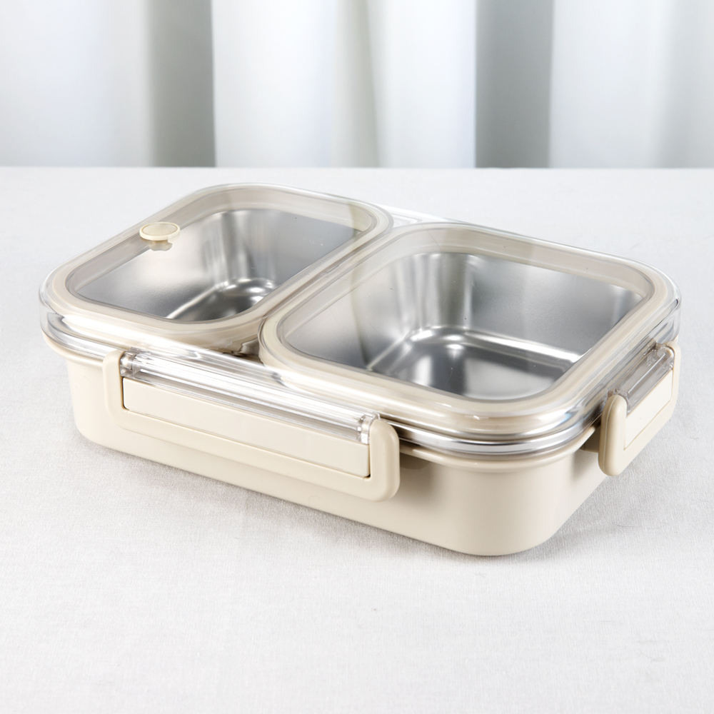 [쿠비녹스] 스텐 도시락 2구 CO-40-22(1칸400ml/1칸550ml)