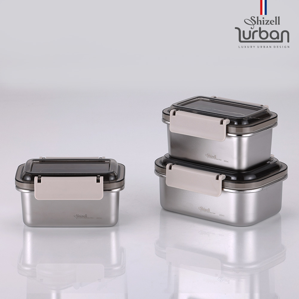 [쉬젤] 러반 슈퍼클린찬통 직사각3종세트(600×2+850×1)