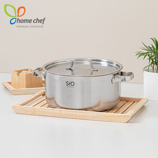 [홈셰프] SrO 통3중 스텐 양수냄비 22cm HC-1222s