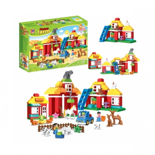 [나비북스] 퍼니블록 행복한농장 156pcs