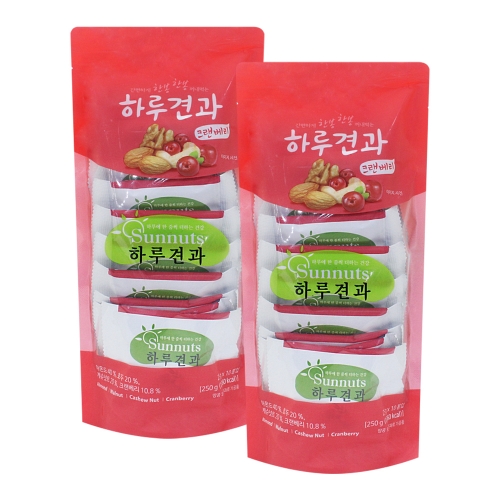 [좋은세상] 하루견과 크랜베리 (25gx10개) x2개