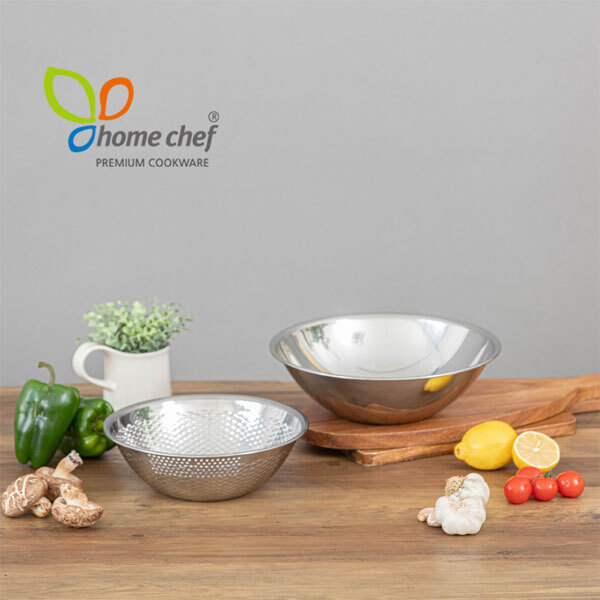 [홈셰프] 국산 스텐레스 믹싱볼 2종세트 HC0412se-1(믹싱볼26cm+쌀함박24cm)
