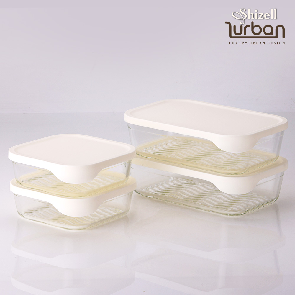 [쉬젤] 러반 오븐 내열글라스 밧드점보 4종세트(직2500ml×2+1320ml×2)