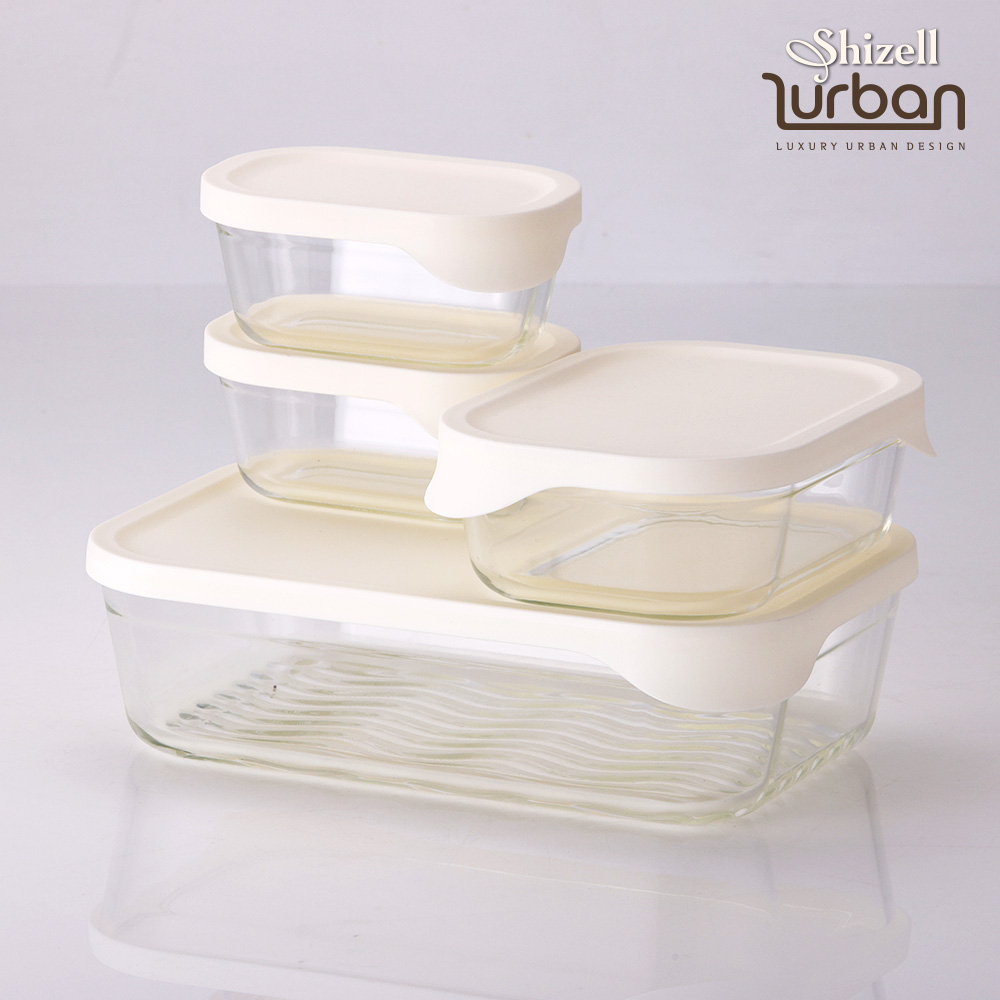 [쉬젤] 러반 오븐 내열글라스 밧드 4종세트(직2500ml×1+930ml×1+370ml×2)