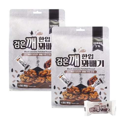 [좋은세상] 개별포장 검은깨 허니한입꽈배기 520g+520g 총 1040g