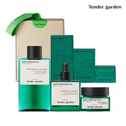 [텐더가든] 하이드로 바이탈라이징 토너세럼크림 3종세트(토너200ml+세럼40ml+크림50ml)