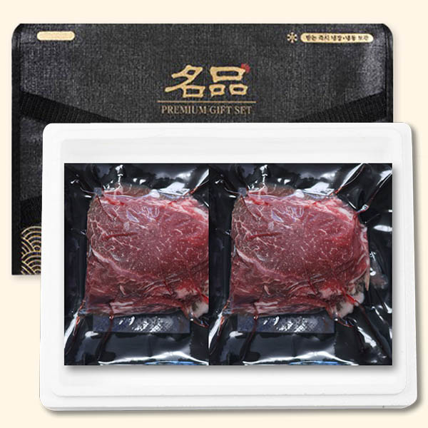 [주니푸드] 호주산 MB 6,7등급 와규 소고기 목심(목살) 구이 샤브샤브 300g+300g 선물세트 (부직포포장)