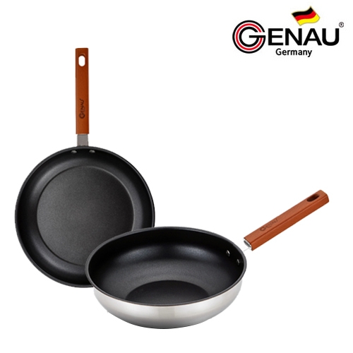 [제너] 레벤 IH 스텐 후라이팬 2종B(후28cm,궁28cm)