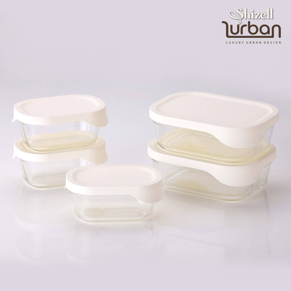 [쉬젤] 러반 오븐 내열글라스 밧드 5종세트(직930ml×2+370ml×3)