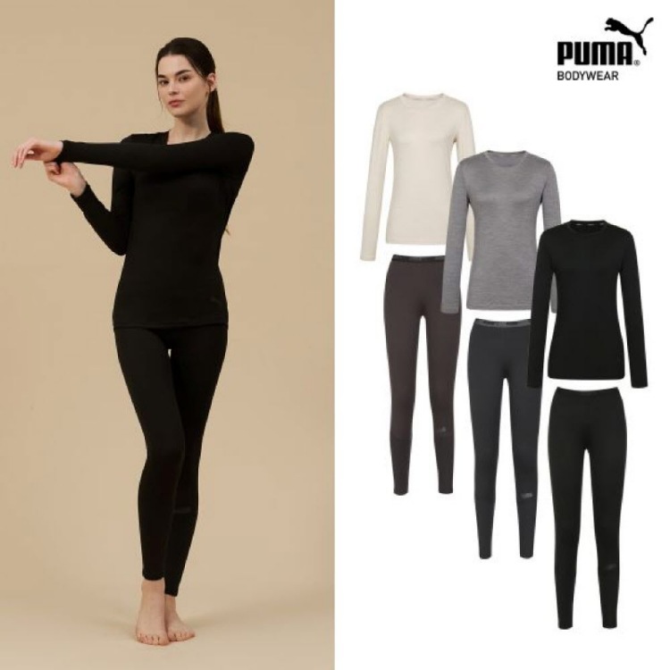 [푸마] 24FW 여성 엠보기모 웜웨어 상하의 3종세트 PMFYWEO01