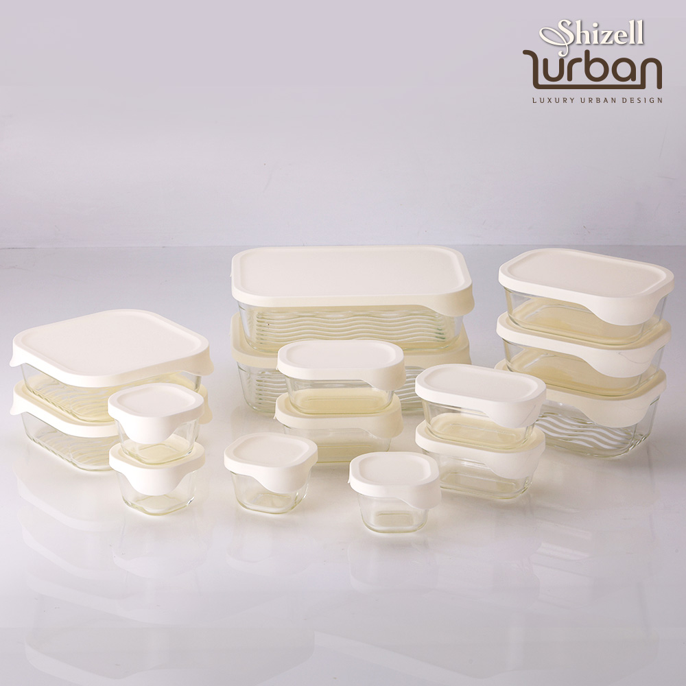 [쉬젤] 러반 오븐 내열글라스 밧드혼합 12종(직2500ml×1+930ml×2+370ml×4_정1320ml×1+220ml×4)