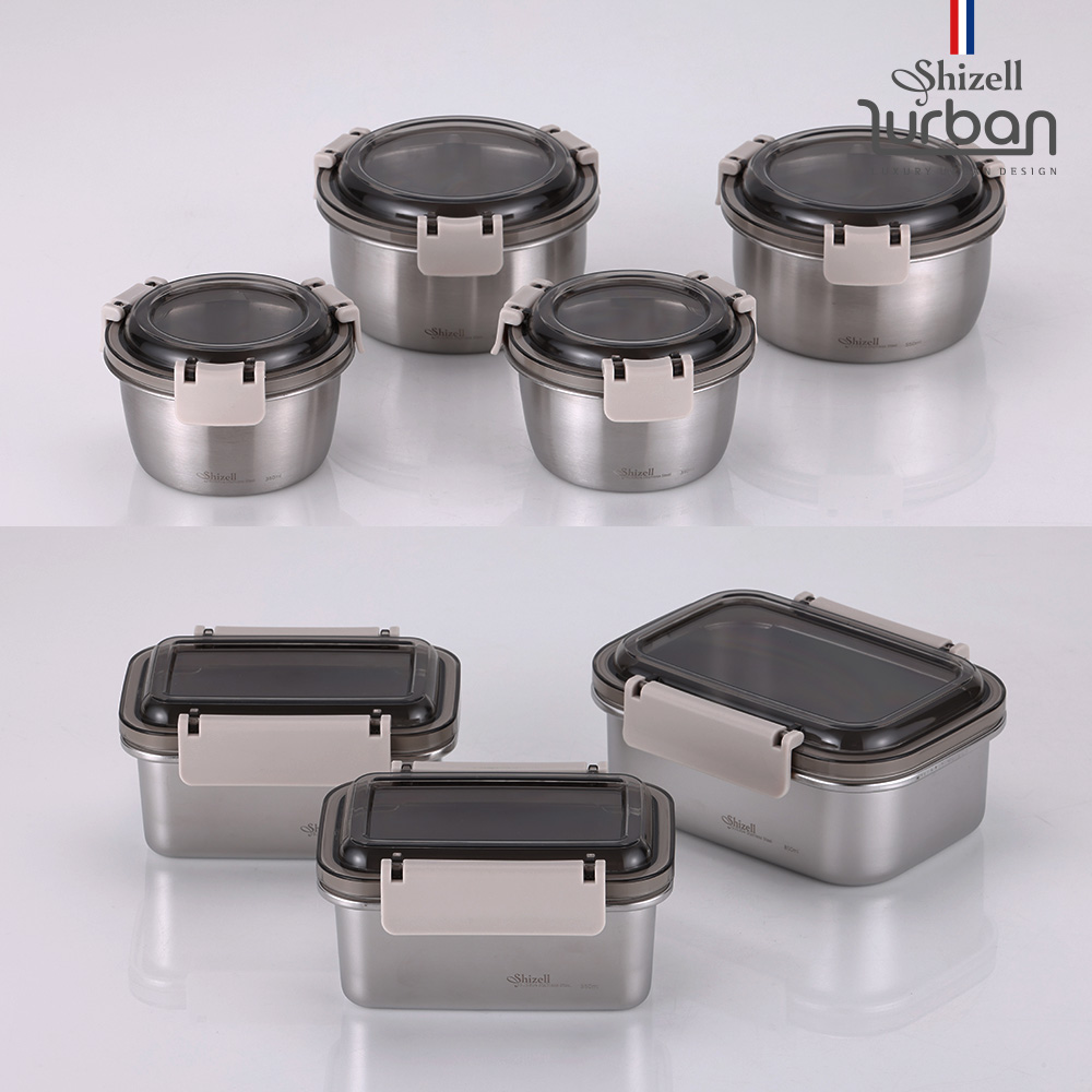 [쉬젤] 러반 슈퍼클린찬통 혼합7종세트B(원형4종 350×2+600×2+직사각3종 600×2+850×1)