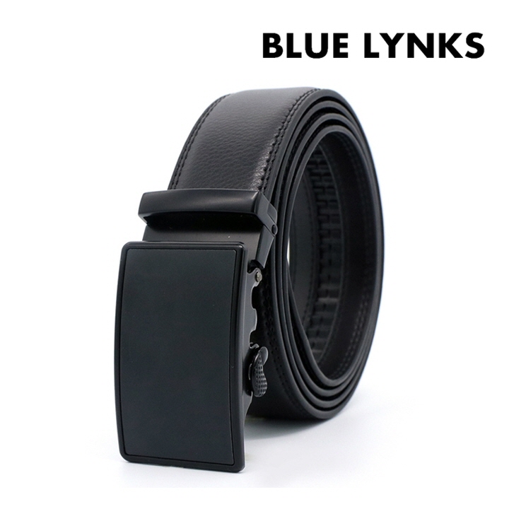 [블루링스] XWC 남성 블랙 소가죽 자동 벨트 BLM-XWC01