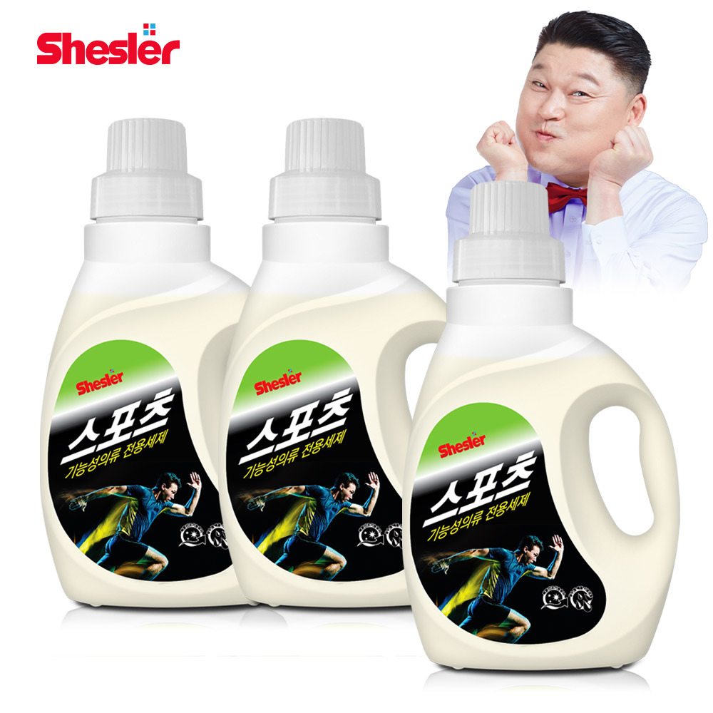 강호동의 쉬슬러 액상 세제 스포츠의류전용 650ml 3개