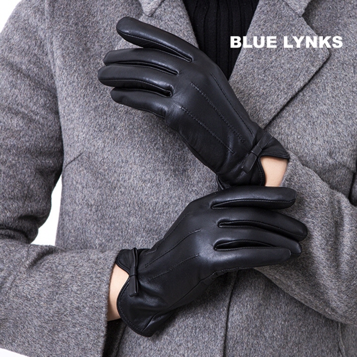 [블루링스] PAK 여성 겨울 양가죽 장갑 (블랙) JVM-PAK01 (사이즈선택)