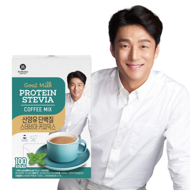 [맥널티] 산양유 단백질 스테비아 당제로 커피믹스 100개입