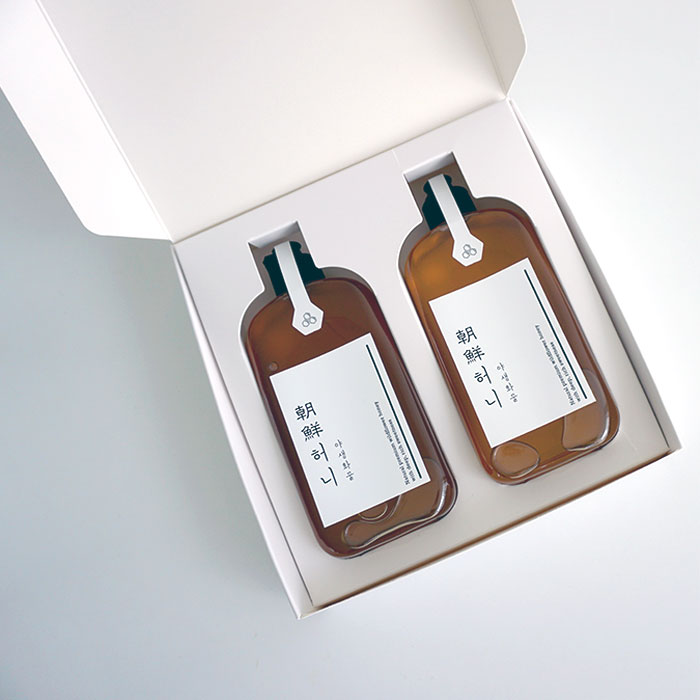 [조선허니] 천연 야생화꿀 프리미엄 야생화 벌꿀 450g X 2병(쇼핑백포함)