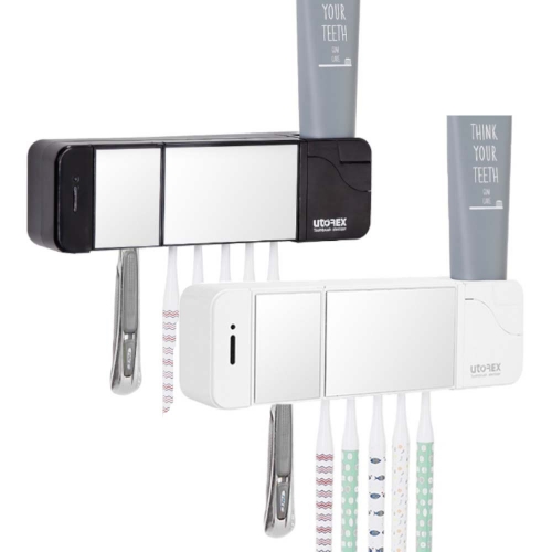 [유토렉스] 거울도어 히팅건조 가정용 칫솔건조살균기 UTC-5350