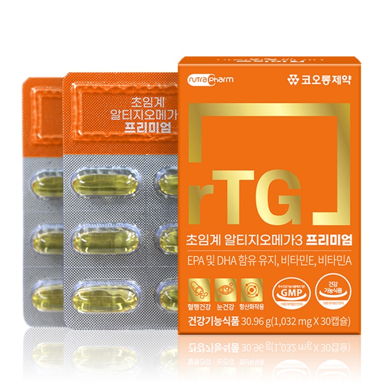 [코오롱제약] 초임계 알티지오메가3 프리미엄 1,032mg x 30캡슐