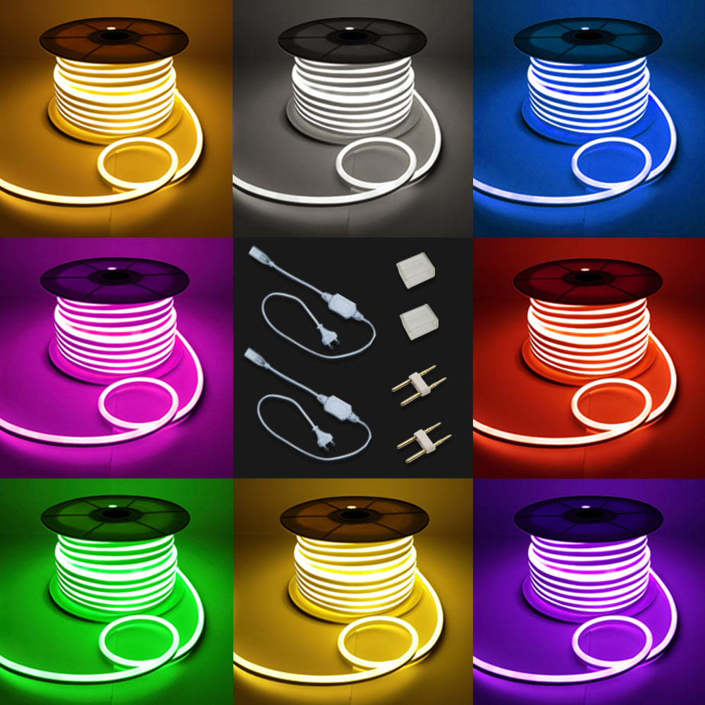 [선세이브] LED 네온플렉스 단면형 AC 10m (부속품 포함)