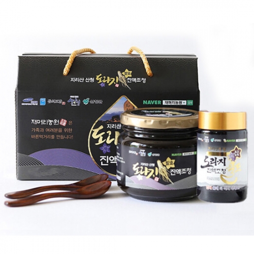 [재머리농원] 지리산산청 도라지진액 조청 560g x 2병
