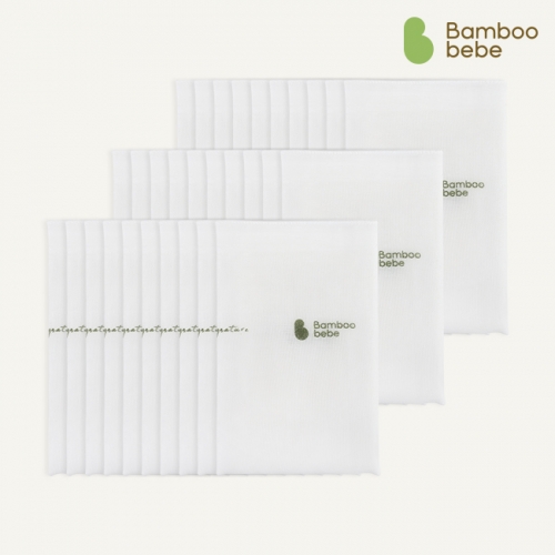 [밤부베베] 시그니처 손수건 세트(거즈/30장) (거즈 퓨어 30p)