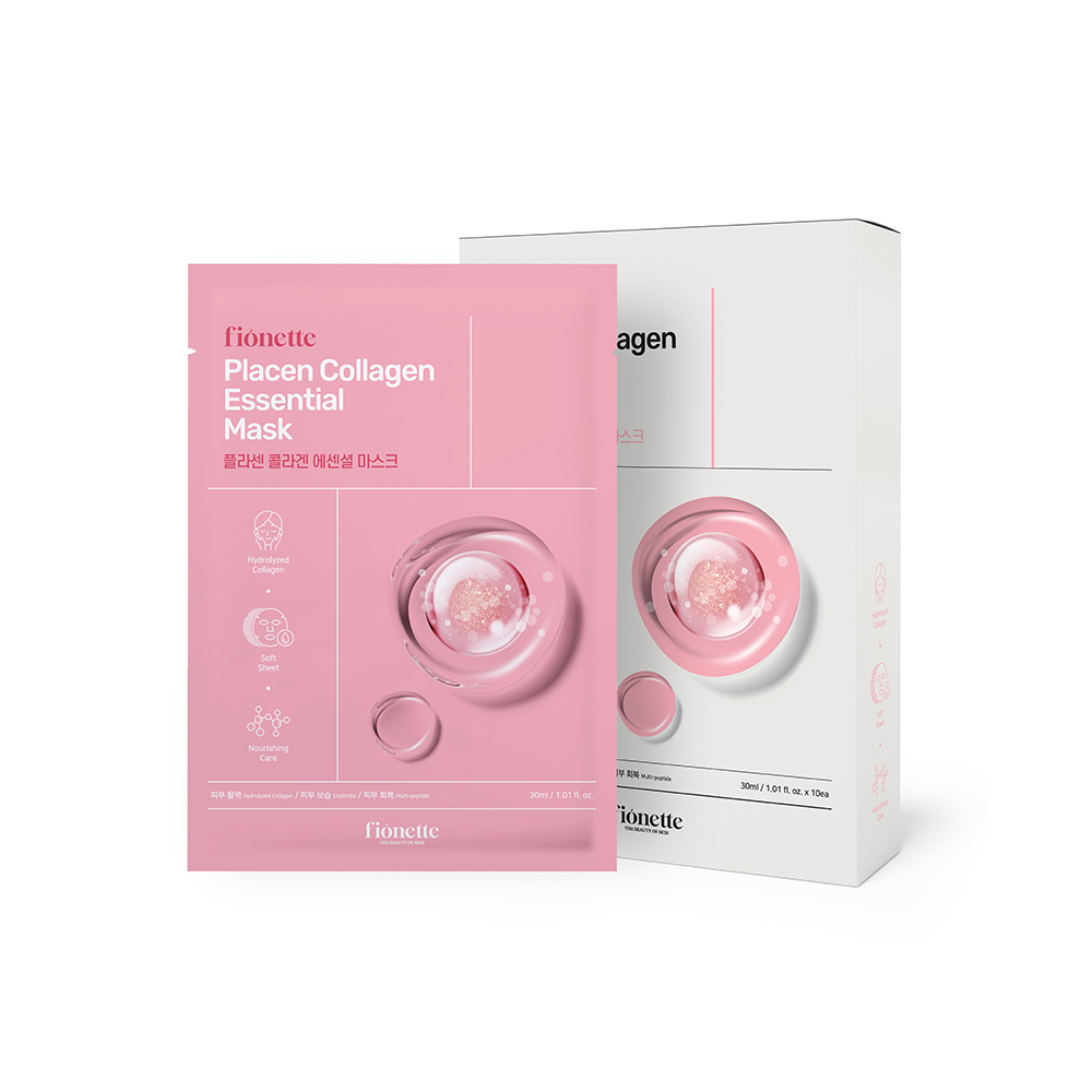 [피오네뜨] 플라센 콜라겐 에센셜 마스크팩 30mlx10매