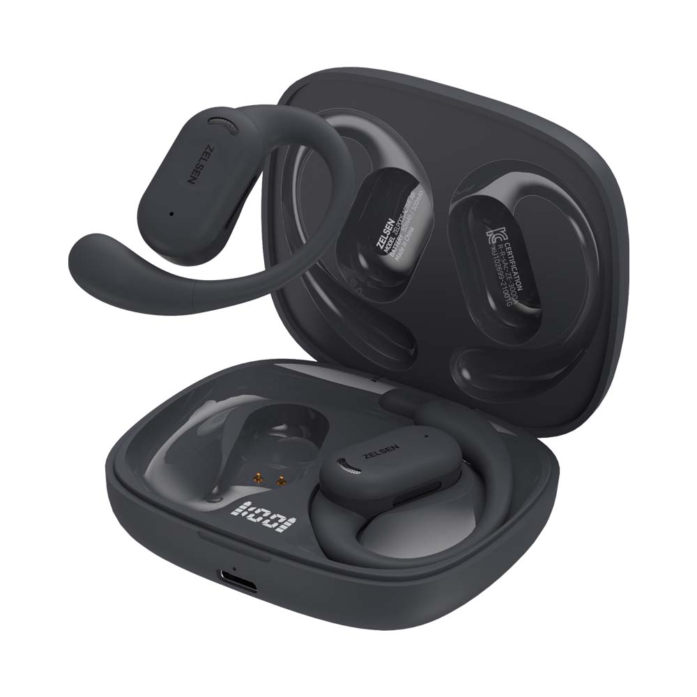 [젤센] 오픈형 블루투스 이어폰/젤팟액티브에어 ZE-3000A 다크그레이