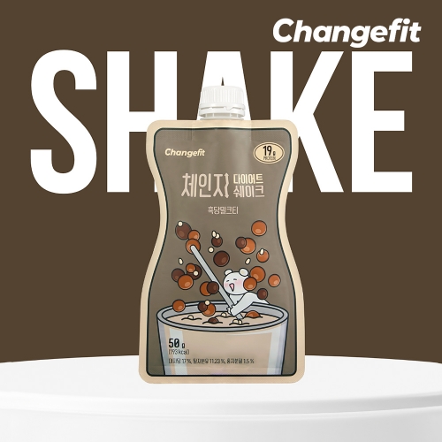 [체인지핏] 체중조절용 다이어트 쉐이크 흑당밀크티 7팩