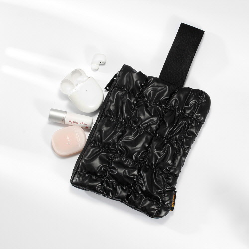 [엘리자벨] 클라우디 퀼팅 파우치 EZ016-BK(사이즈 택1)