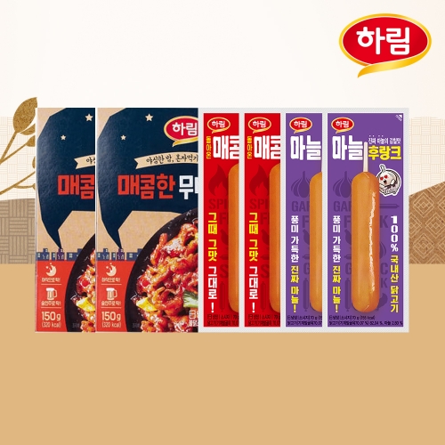 [하림] 매콤 무뼈닭발 150g 2개 +후랑크 4개