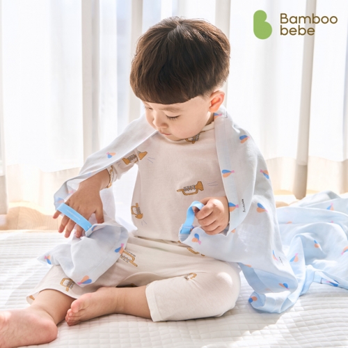 [밤부베베] 서커스 거즈블랭킷_밴딩스트랩