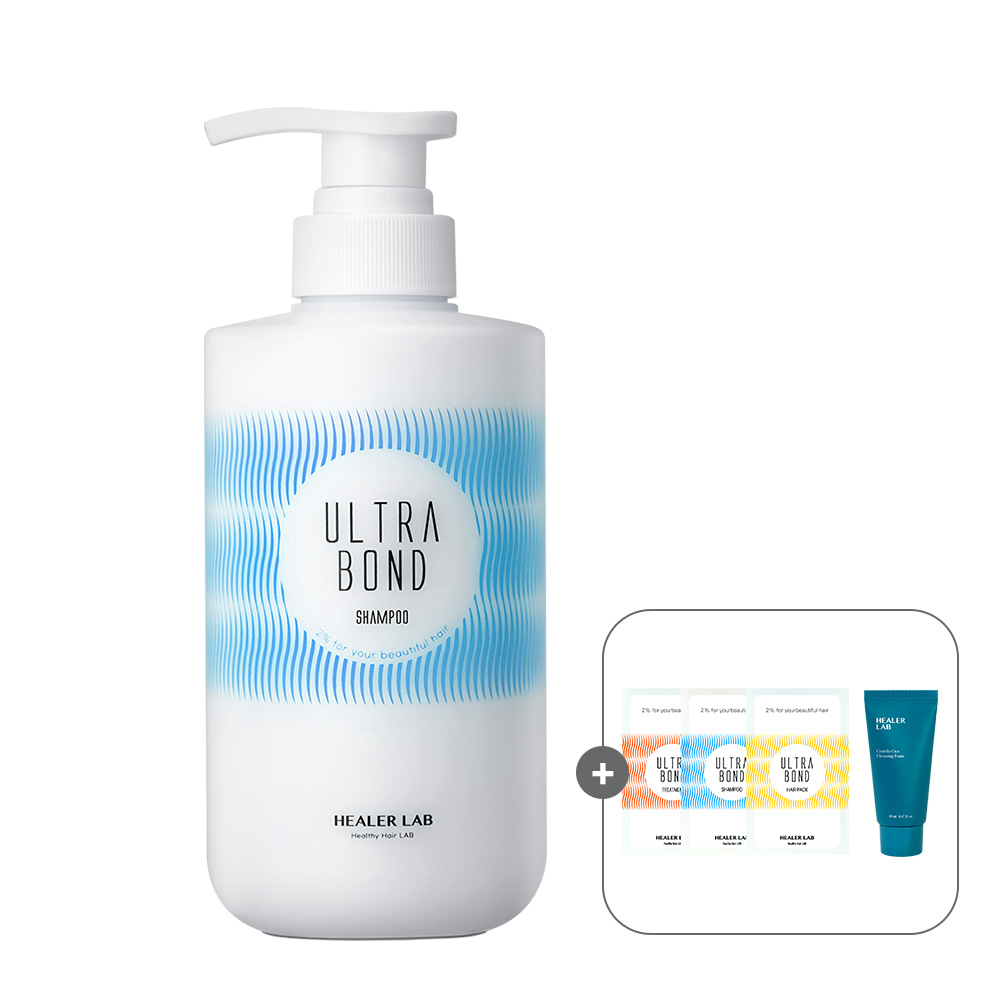 [힐러랩] 울트라본드 산양유 탈모 완화 두피 샴푸 500ml+샘플사은품증정