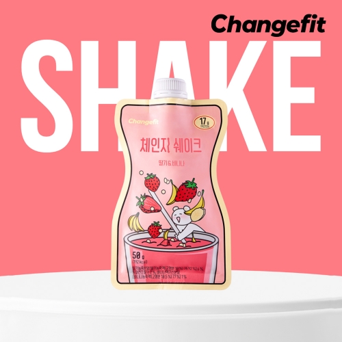 [체인지핏] 체중조절용 단백질 쉐이크 딸기&바나나 7팩