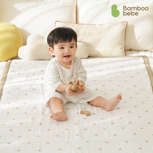 [밤부베베] 동물숲 쿨링 방수패드 B(L)(베어 브라운)