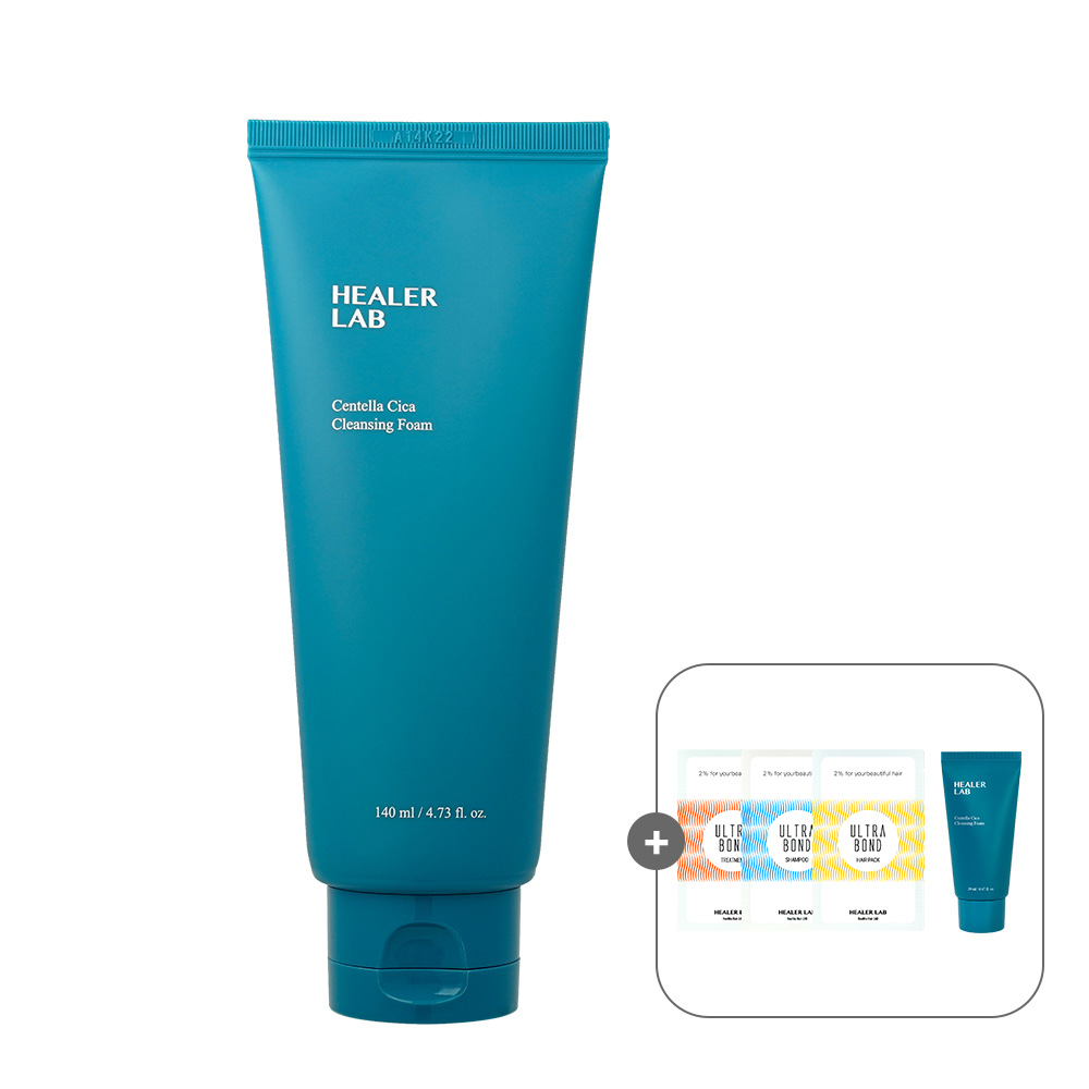 [힐러랩] 센텔라 시카 살리실산 여드름 약알칼리성 클렌징폼 140ml+샘플사은품증정